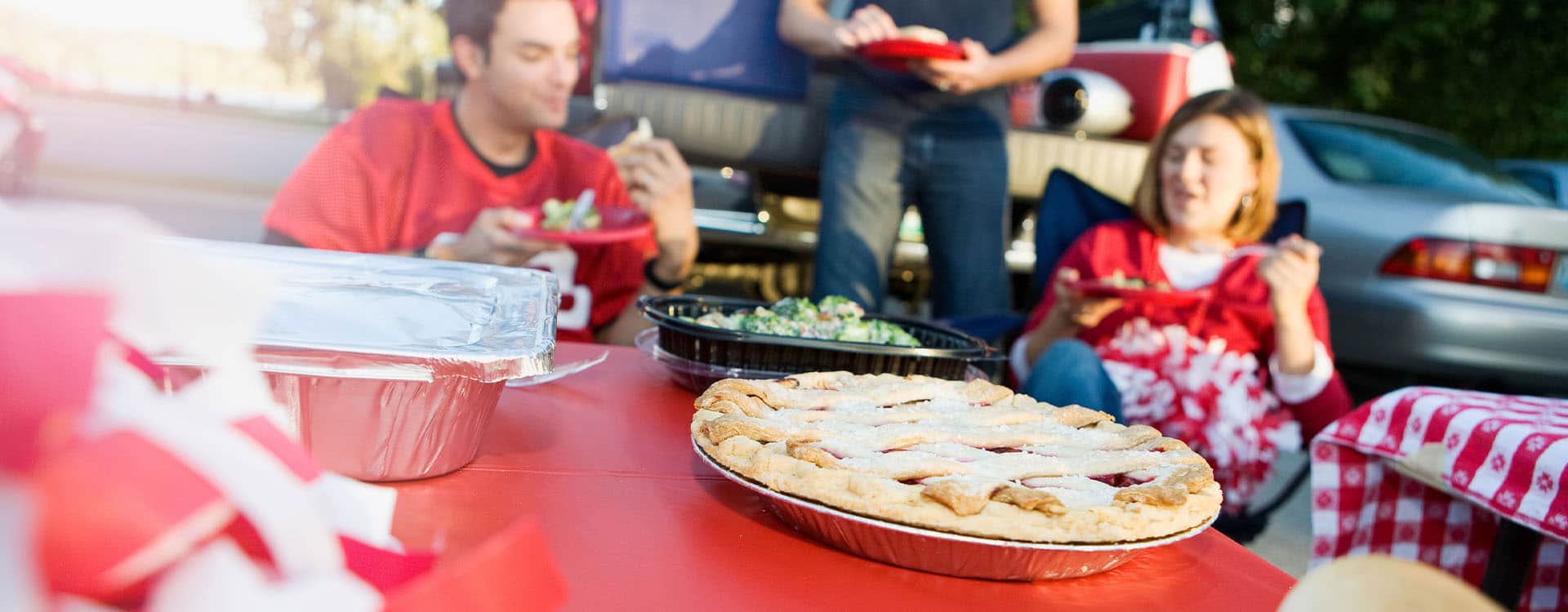 Tailgating scene