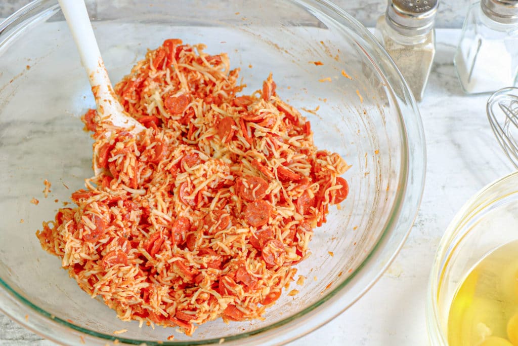 Low Carb Pepperoni Pizza Casserole Mix Ingredients